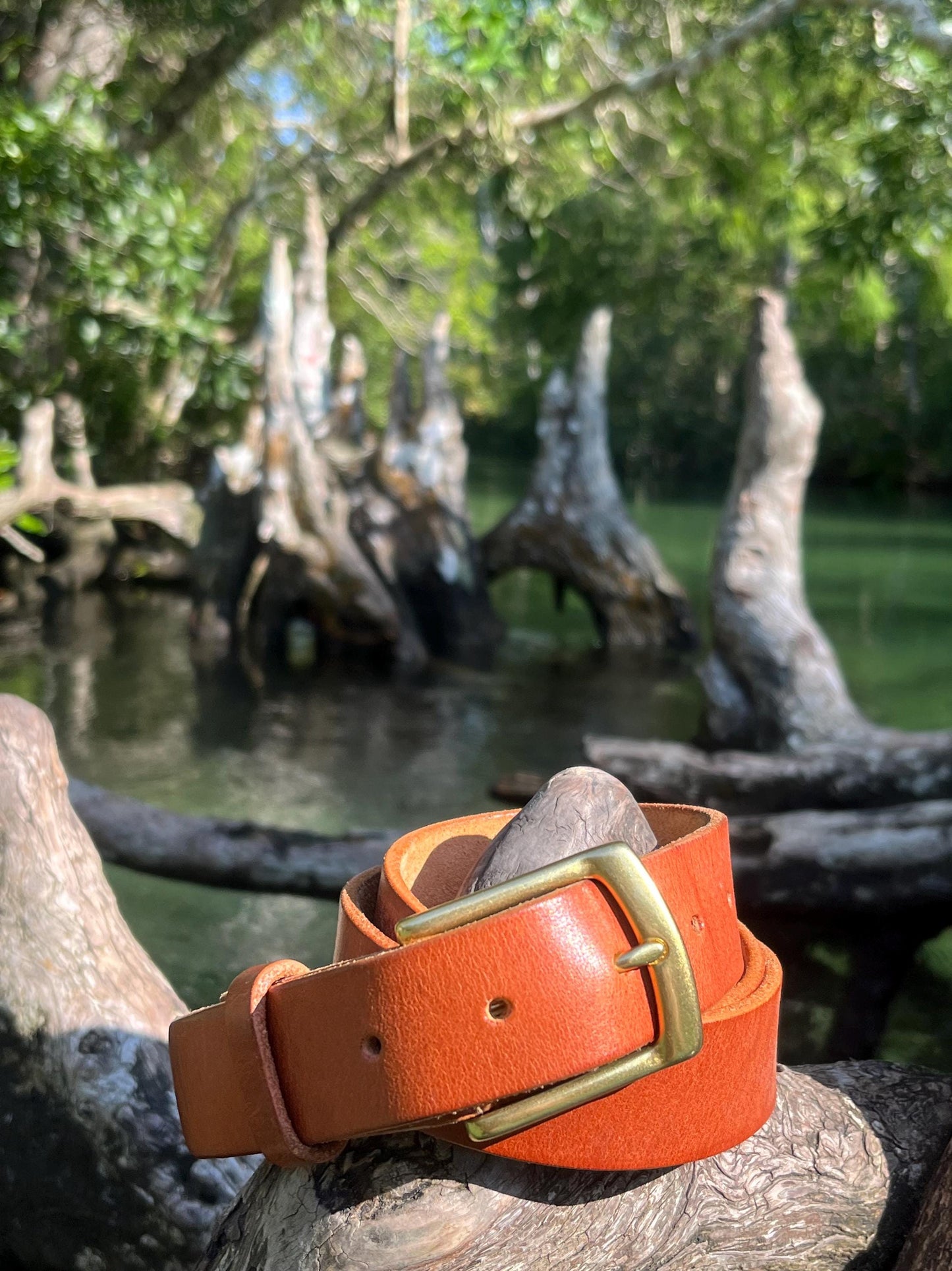 Black Leather Belt Handmade - Vegetable Tanned Leather - Made to order